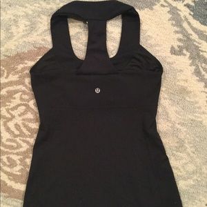 Black Lululemon Workout Top Size 6